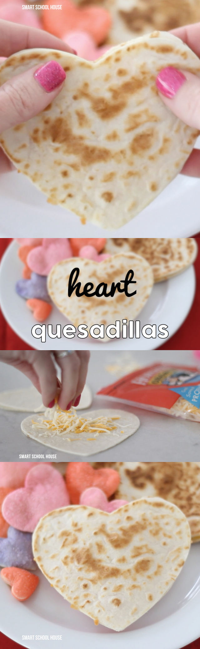Heart Quesadillas - for Valentine's Day. So cute!