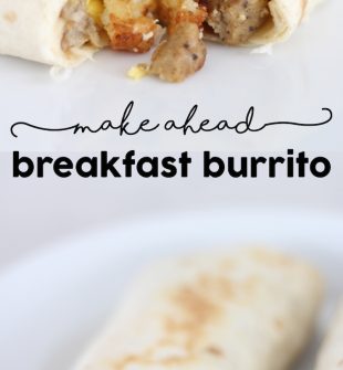Make Ahead Sausage Hash Brown Breakfast Burrito