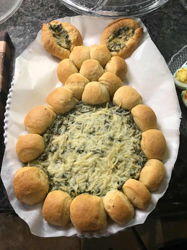 Easter Bunny Spinach Dip - This is an awesome recipe! The spinach dip is tasty, and super easy to make. The bunny presentation looks amazing and could not be any easier. The instructions are spot on! My family loved it.