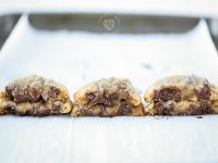 These are the best chocolate chip cookies recipe ever! No funny ingredients, no chilling time, etc. Just a simple, straightforward, amazingly delicious, doughy yet still fully cooked, chocolate chip cookie that turns out perfectly every single time!
