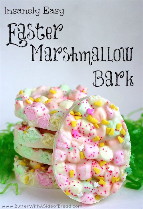 Easter marshmallow bark - so easy to make! 