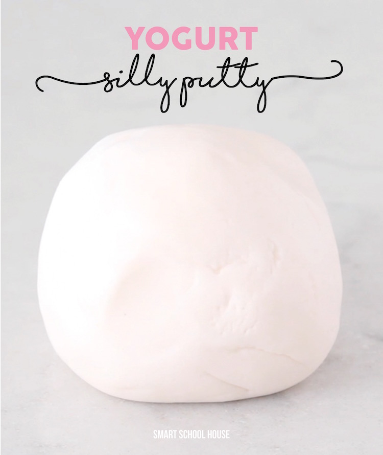 2 ingredient Yogurt Silly Putty. So soft and fun - must try!