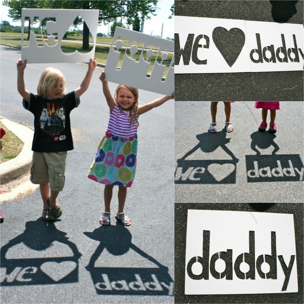 Shadow Picture Art for Father's Day
