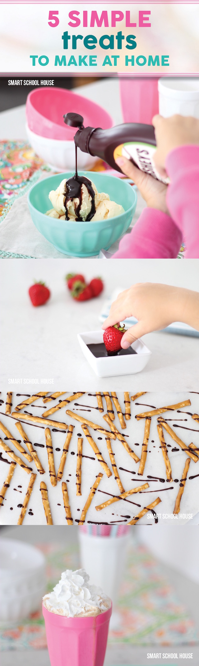 5 simple treats to make at home - easy dessert ideas. Saving this!