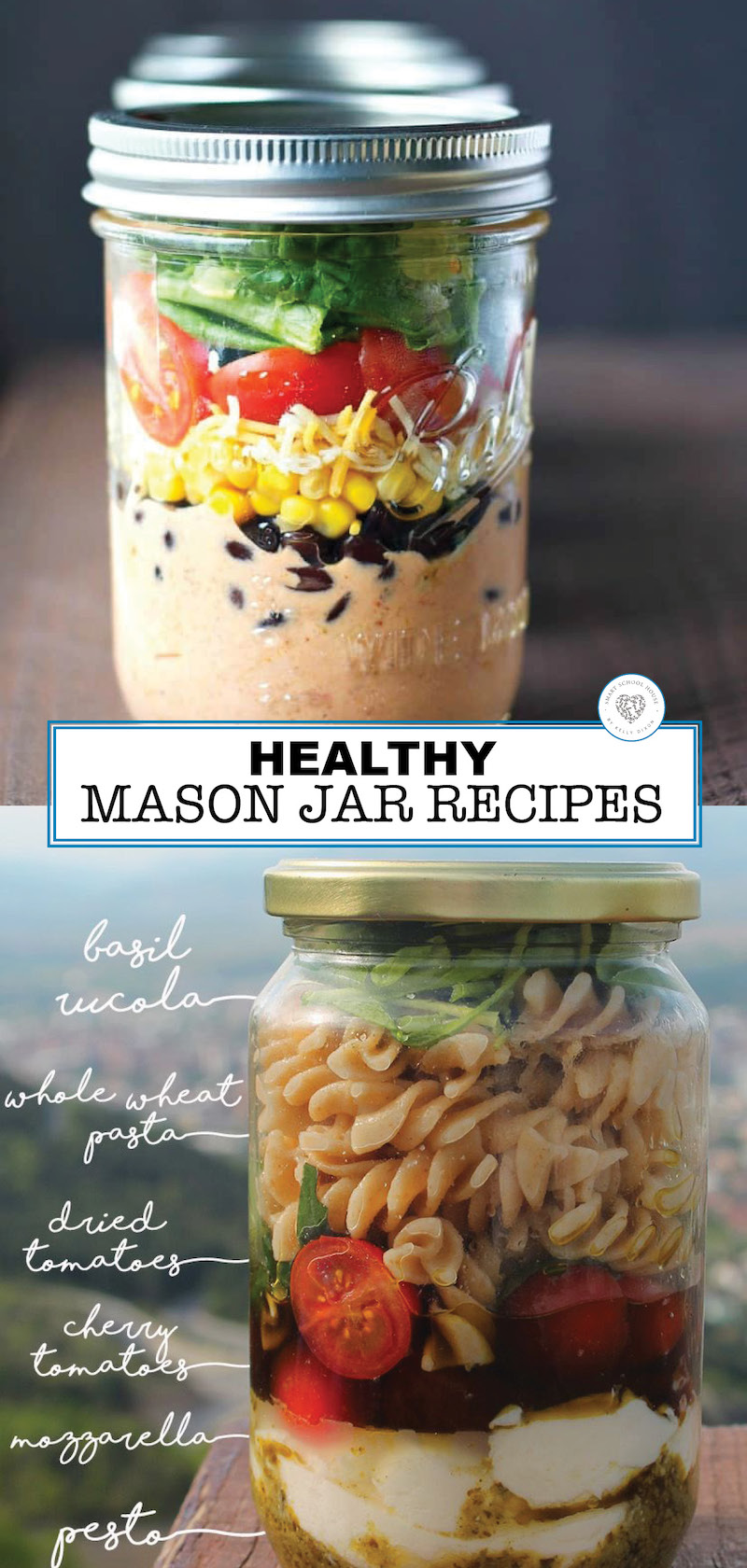 Healthy Mason Jar Recipe Ideas - mason jar banana bread recipe, mason jar zucchini bread, mason jar eggs, mason jar pies, and more!