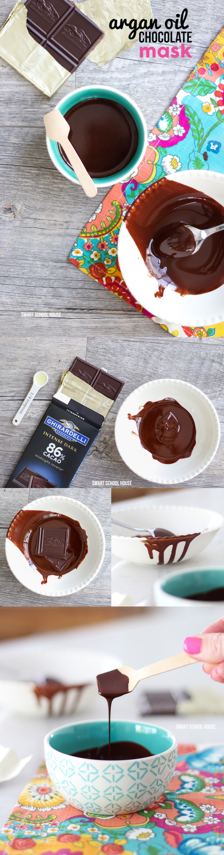 DIY Argan Oil Chocolate Mask - instant smoothing and nourishing results!