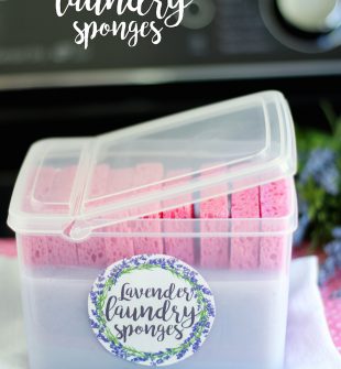 DIY Lavender Laundry Sponges