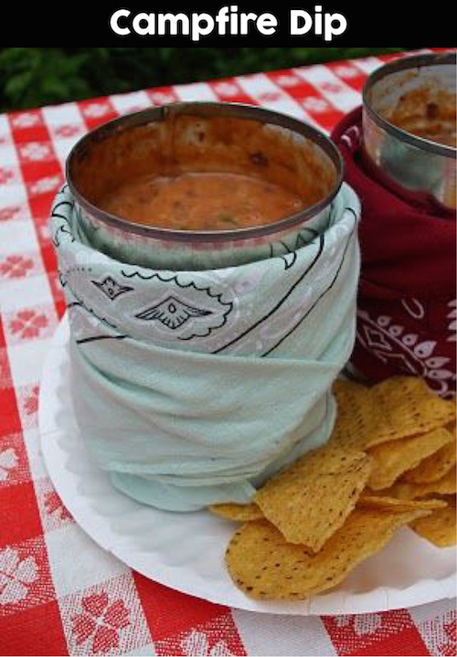 Campfire dip - camping chip dip in a can! Saving this .... 