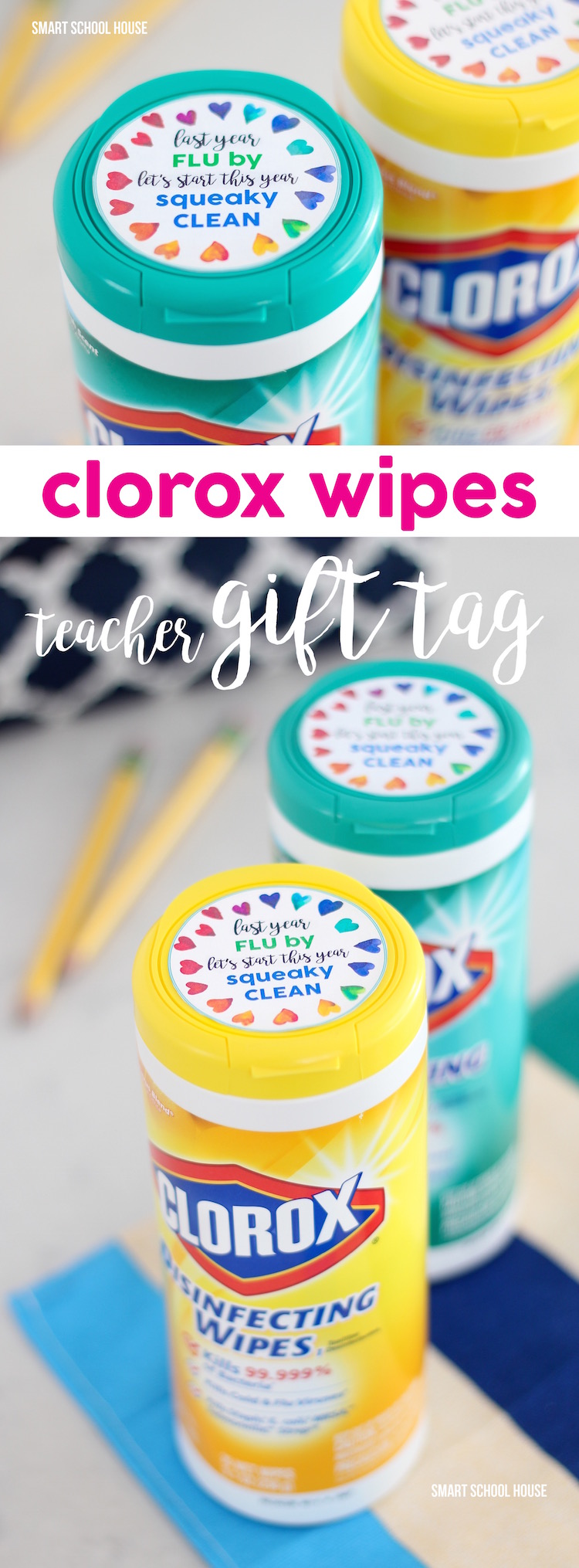 Colorox Wipes Teacher Gift Tag for Back to School or the New Year