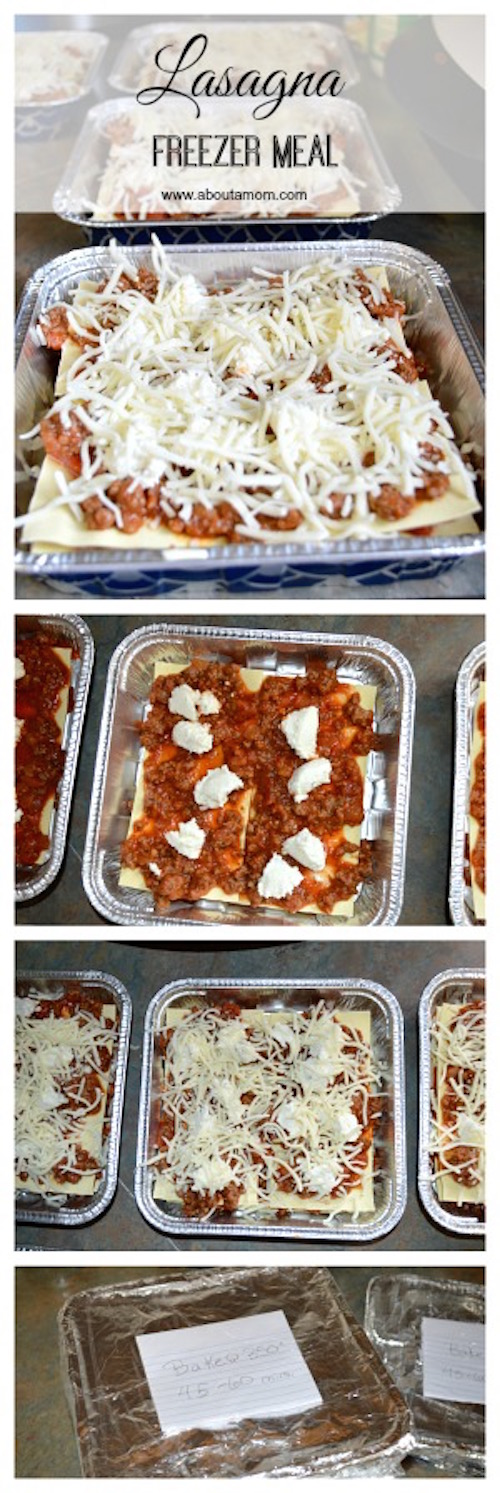 Freezer meals can make your life so much easier! This Lasagna Freezer Meal Recipe is so yummy, and surprisingly simple to prepare in large quantity. 