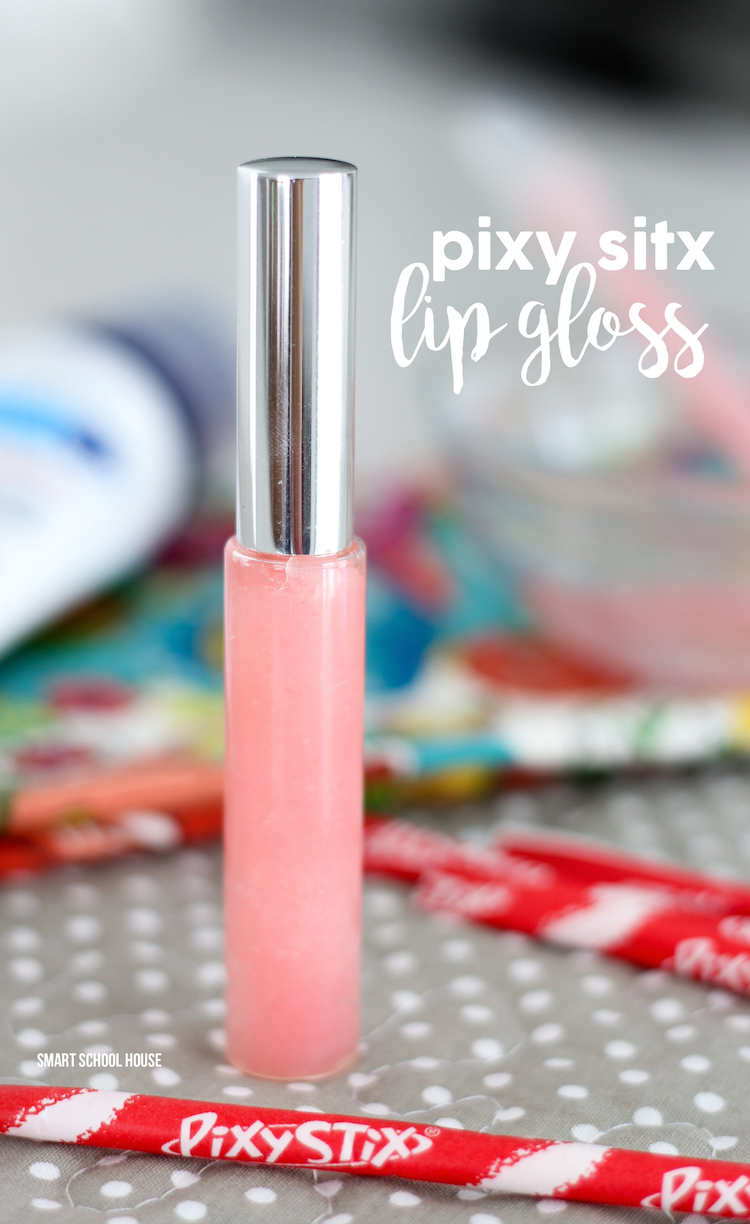 DIY Pixy Stix lip gloss tutorial - an easy DIY lip gloss idea