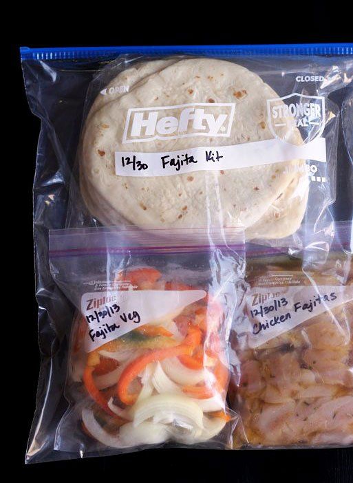 Frozen Dinner Kits — Freezer Friendly : Make your own meal kits to help you eat in more often and save money.
