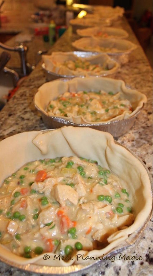 This is the BEST homemade chicken pot pie. Not only is it made with all natural ingredients, you can make one now and save another for later in the freezer! 