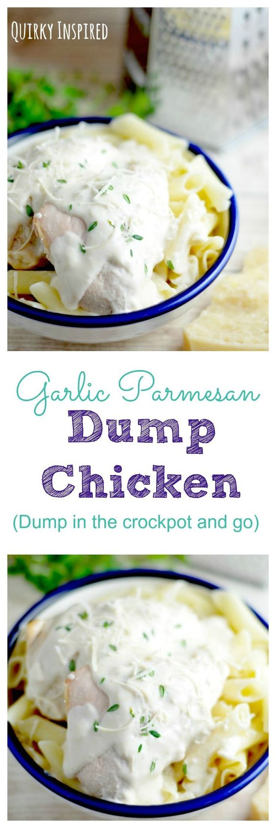 Sometimes no time for dinner happens. We need easy dinner ideas, and this dump chicken recipe is amazing! Just pull out your crockpot, dump and it's done! 