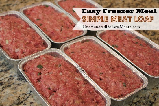 Easy Freezer Meal: Simple Meat Loaf Recipe! 