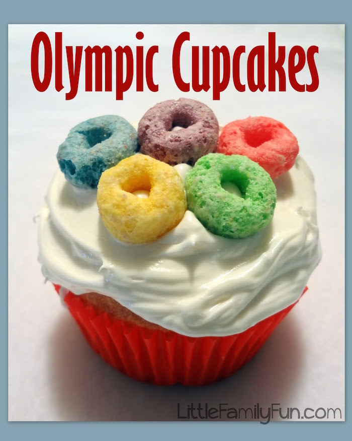 DIY Olympic cupcakes