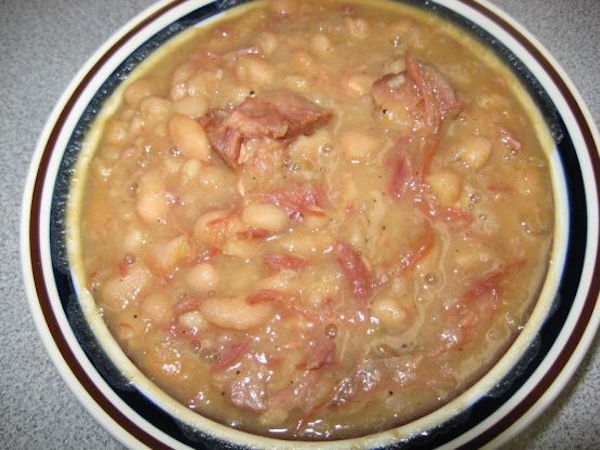 Crock Pot Ham Bone and Beans (for Thanksgiving leftovers!). Super easy recipe with lots of good reviews. 