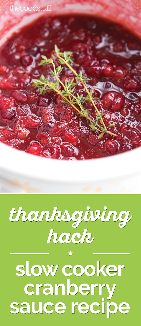Free up some space on your stove and enjoy this zesty, flavor-filled slow cooker cranberry sauce recipe!