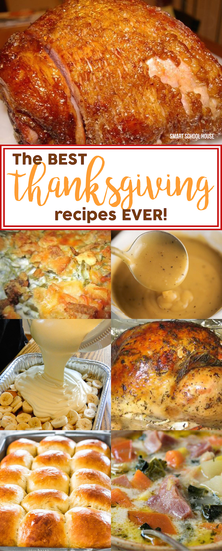 The BEST Thanksgiving recipes EVER! The best recipes for Thanksgiving turkey and stuffing, pumpkin pie, mashed potatoes, gravy, and tips to help you along the way.