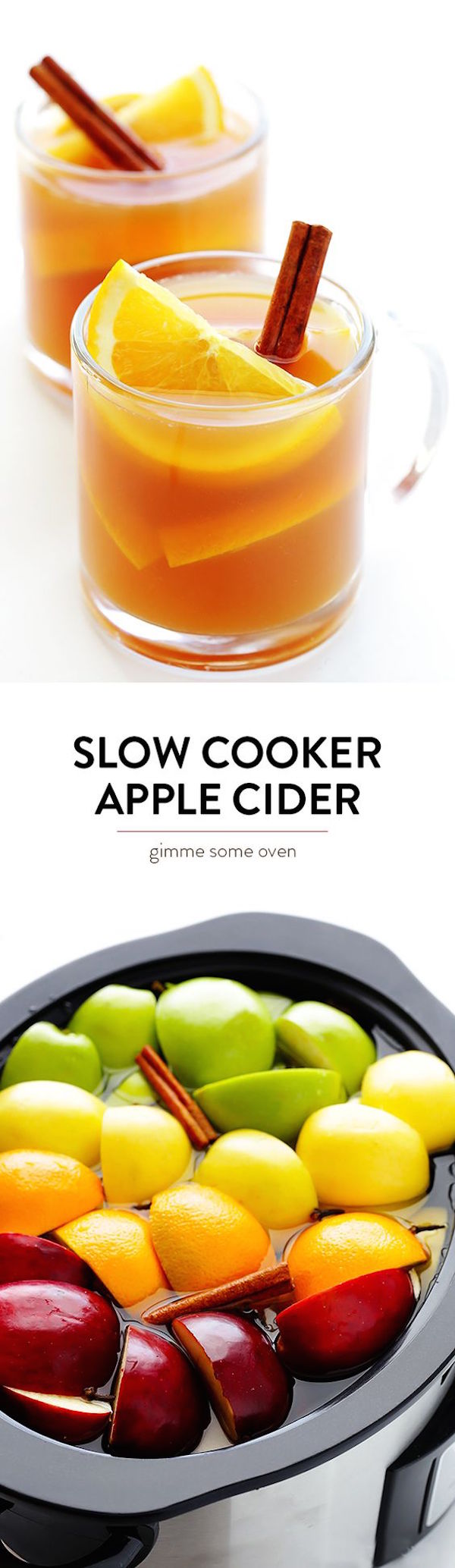 This slow cooker apple cider is made 100% from scratch, and is super simple and also easy to customize to your preferred taste. It makes your whole house smell delicious and it's a fun recipe for the kids to enjoy too. Don't forget to make it again at Christmas! 