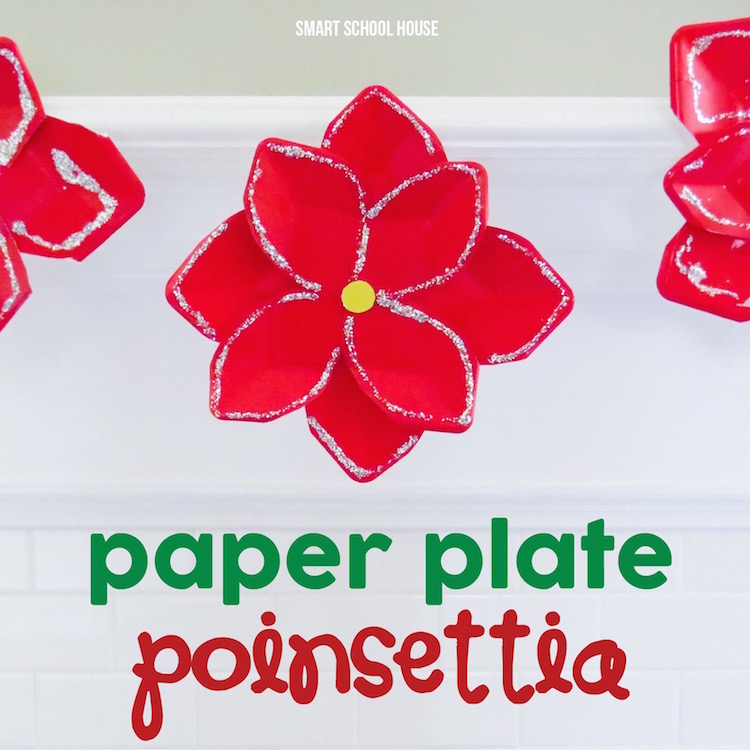 Paper Plate Poinsettia