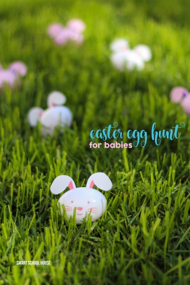 The BEST Easter egg hunt idea for babies and toddlers. So easy! Healthy, no candy, fun, and easy!