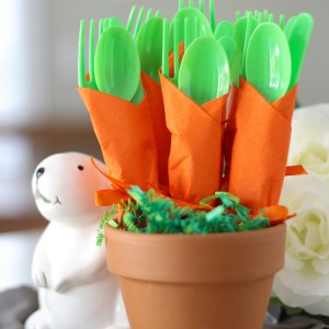 Carrot Napkin Utensils