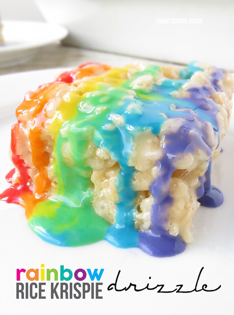 Rainbow rice krispie treat 