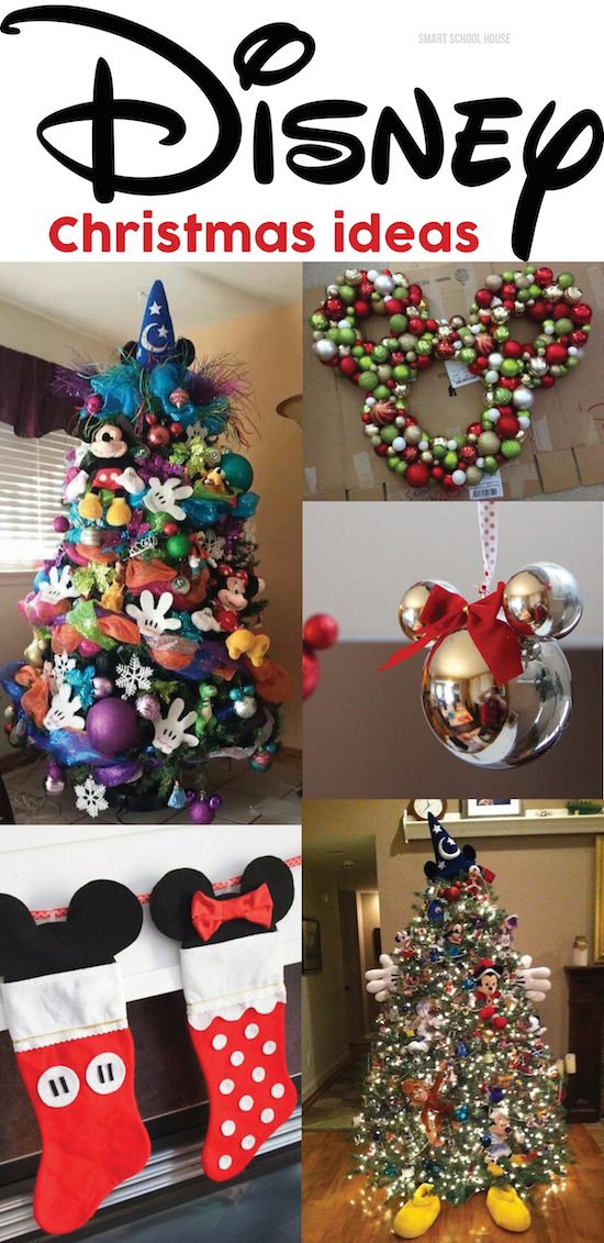 Christmas Disney decor is beautiful at their hotels everywhere. We think it would be fun to create some of our own Disney Christmas decor