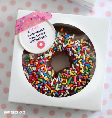 I "Donut" Know What I Would Learn Without You! 12 cheap, easy, cute & practical teacher appreciation gifts. Find the very best teacher appreciation gifts here! Teachers will love them.