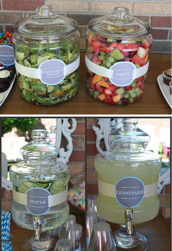 Keep bugs out of the salad by using beautiful jars with lids! From broccoli salad to fruit salad and even drinks, this hack is beyond useful and oh-so-cute!