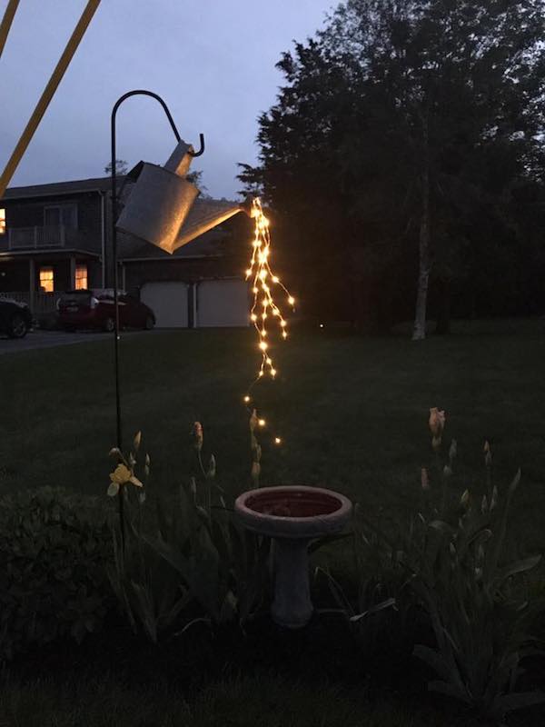 Glowing Watering Can with Fairy Lights seen on Smart School House