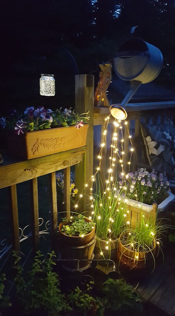 Garden Hot Sale 2021 Details about   Watering Can Fairy Lights LED 