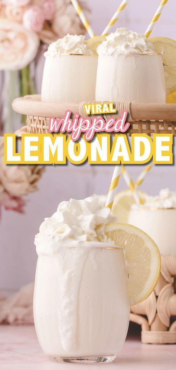 This TikTok Famous Whipped Lemonade recipe is the cool, creamy, indulgent treat you need this summer! Can be kid or adult-friendly!