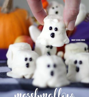  Marshmallow Ghosts are so perfectly delicious for Halloween, it's scary! Kids of all ages can help prepare these easy-to-make Halloween treats. With just three simple ingredients, they can be made at a moment's notice.