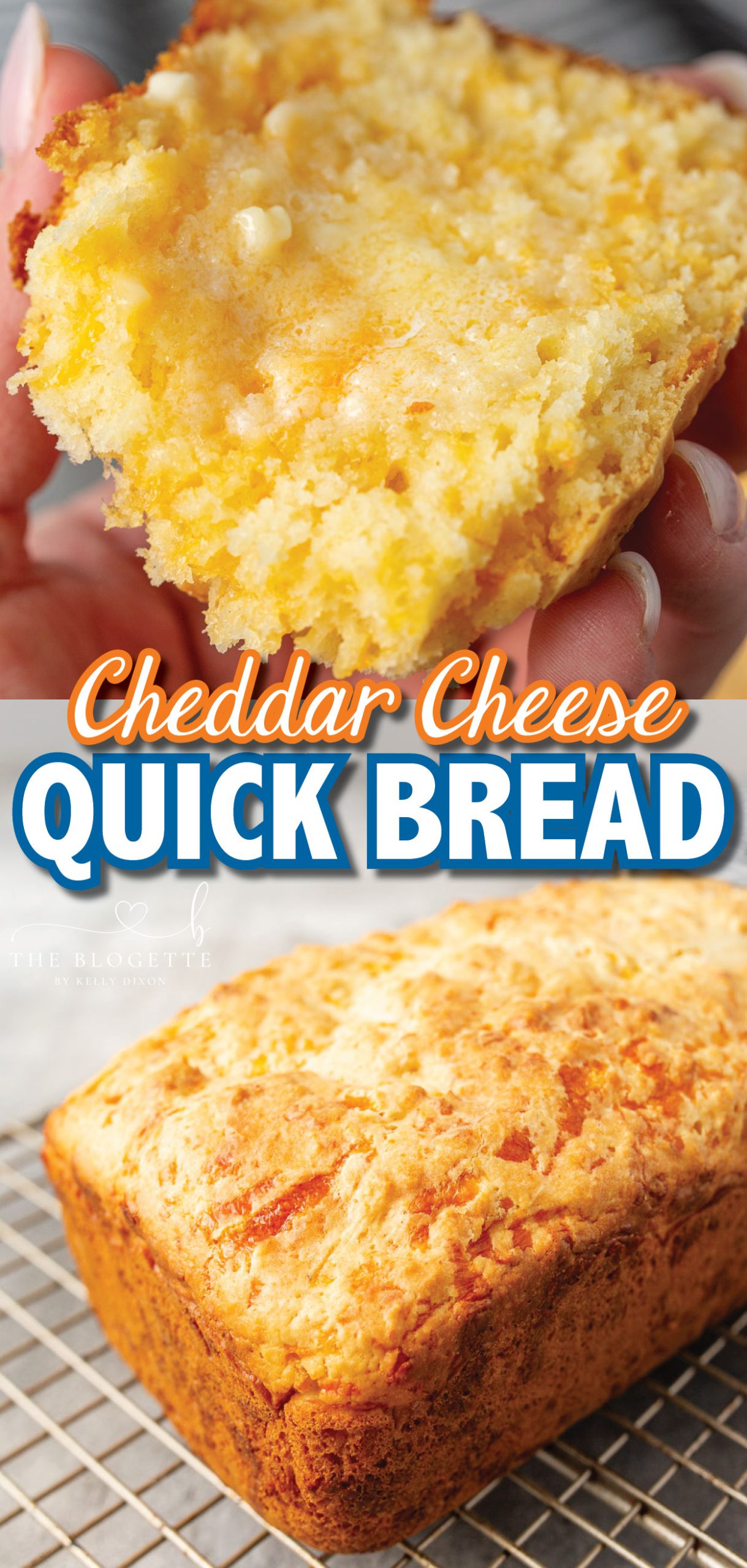 Easy, Cheesy, Cheddar Quick Bread is a soft and delicious fool-proof recipe you need to keep on hand. This extra fast bread recipe is ready to bake in less than 15 minutes. No yeast, kneading, or rising time is needed.