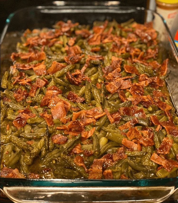 Crack Green Beans with Bacon