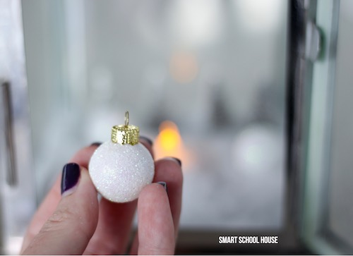 How to make hills using fake snow and miniature ornaments 