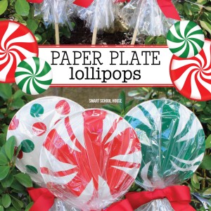 Paper Plate Lollipops