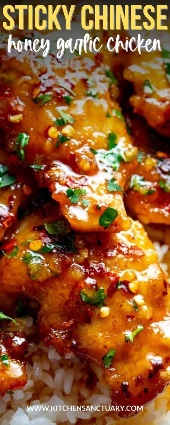 Honey Garlic Chicken is an easy recipe that’s perfect for a busy weeknight. The tender chicken cooks quickly and the sauce is amazing with its sweet honey and tangy garlic flavors.  It is way better than ordering Chinese takeout! Enjoy it from the comfort of home. 