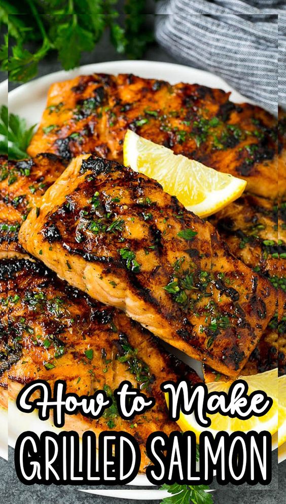 This grilled salmon recipe is the quickest and easiest way to make delicious salmon on the grill. The flavorful filets are ready in just 15 minutes, making it the perfect dinner for a busy weeknight!