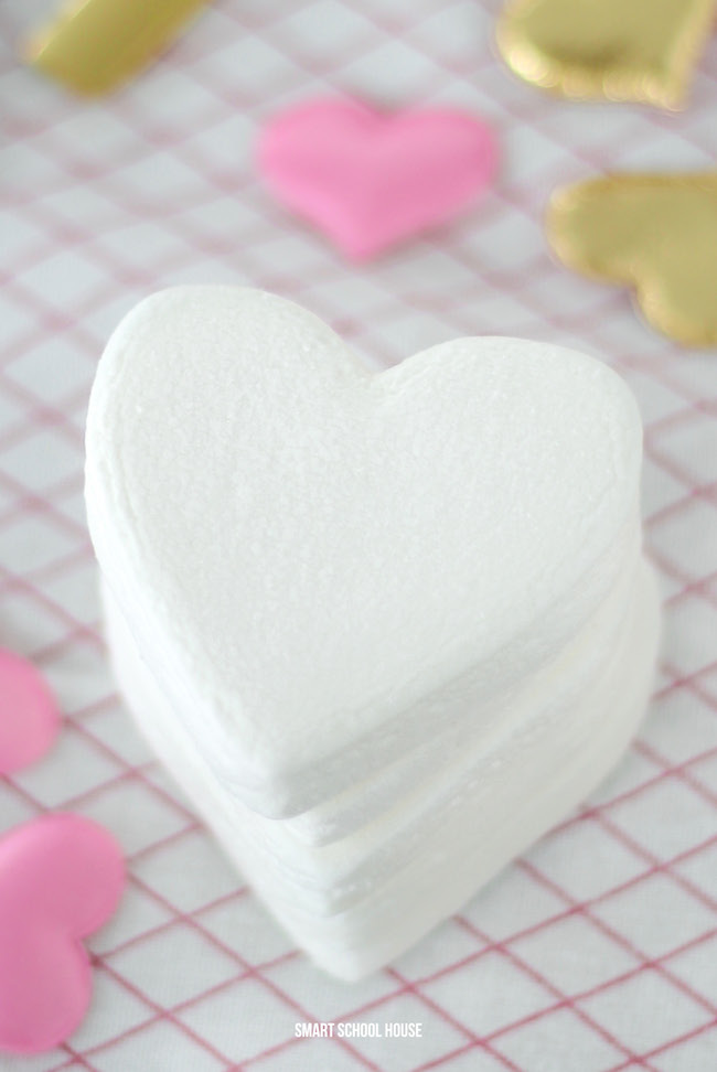 Heart Marshmallow in Hot Chocolate for Valentine's Day
