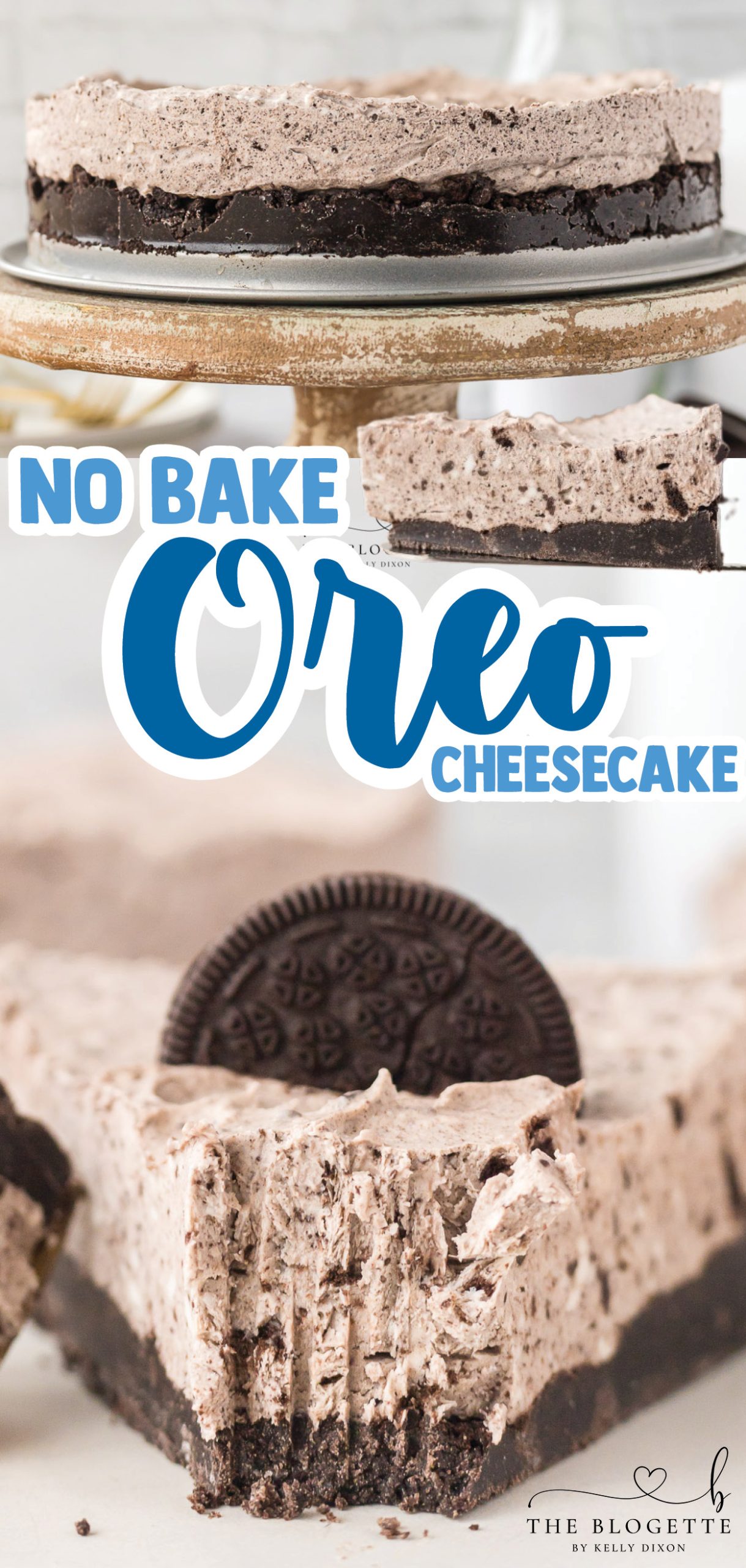 20-Minute No Bake Oreo Cheesecake with an Oreo cookie pie crust is the ultimate easy summer dessert. Creamy, flavorful, and DELICIOUS!