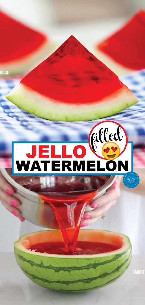This summer, make some delicious jello watermelon. It is fun in a slice. We all know that every kid, big or small, loves biting into a slice of juicy watermelon on a sunny day.