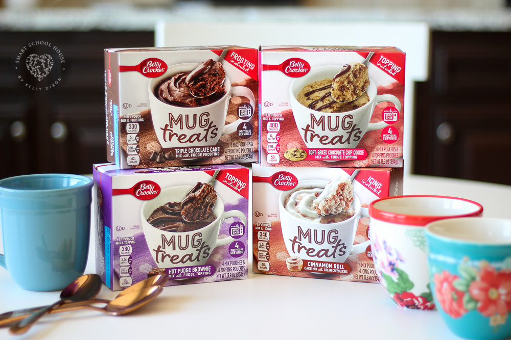 No Bake Microwave Mug treats. Perfect for a quick dessert, snacks, or after school fun.