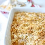 APPLE CINNAMON DUMP CAKE - Made with french vanilla cake mix! Take all 5 ingredients, dump them into a baking dish, and serve it warm with ice cream. This cake disappears in no time!!!! #DumpCake #applecinnamon #applerecipes