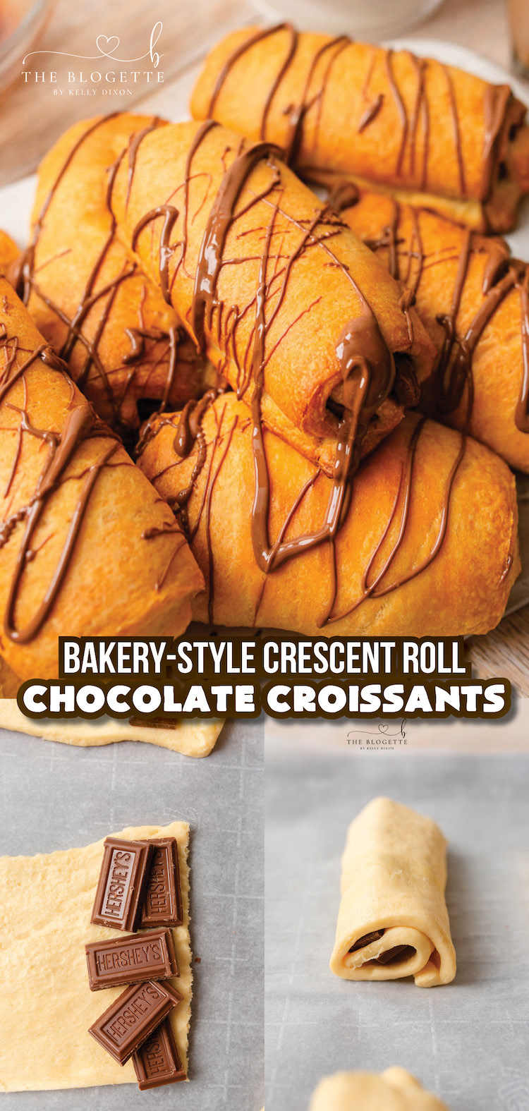 Crescent Roll Chocolate Croissants are delicious and cost much less than a bakery!
