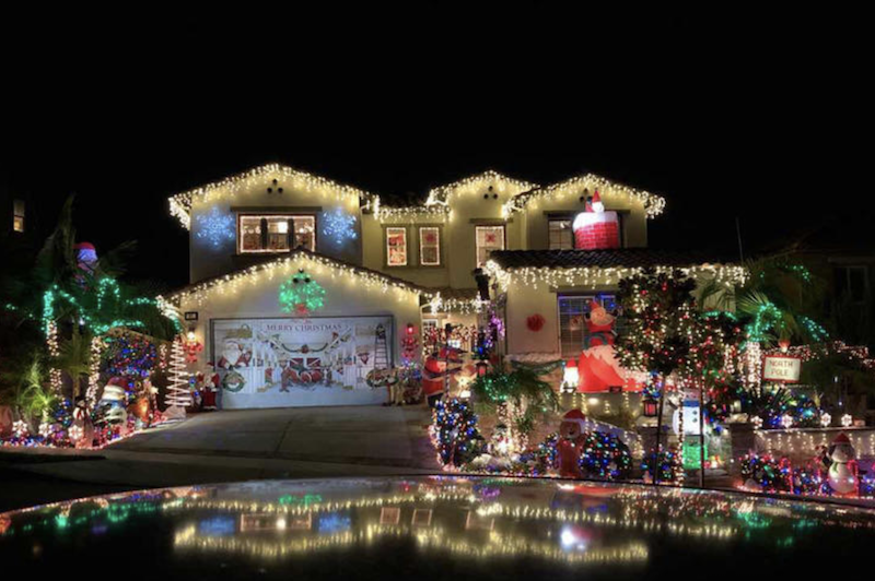 Christmas lights in our neighborhood