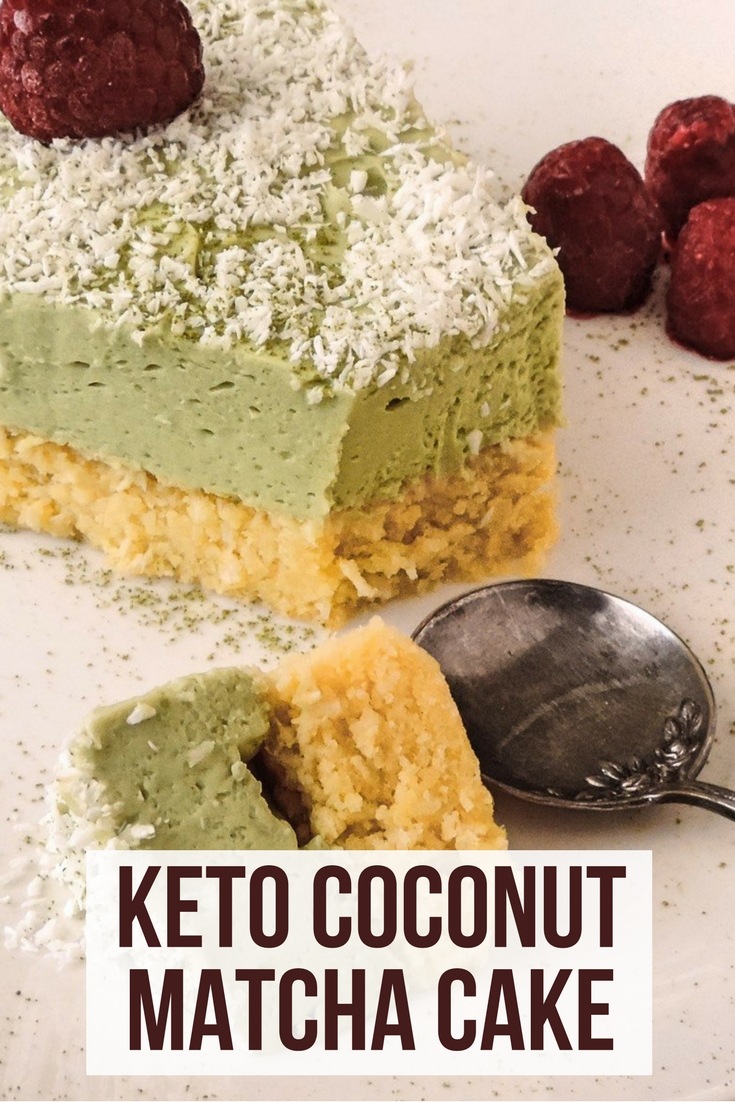 Keto Coconut Matcha Cake. A layer of sponge cake with creamy frosting is sometimes enough to satisfy even the most demanding sweet tooth. 