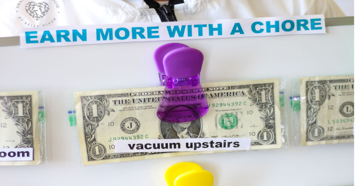 Chore Chart With Dollar Values
